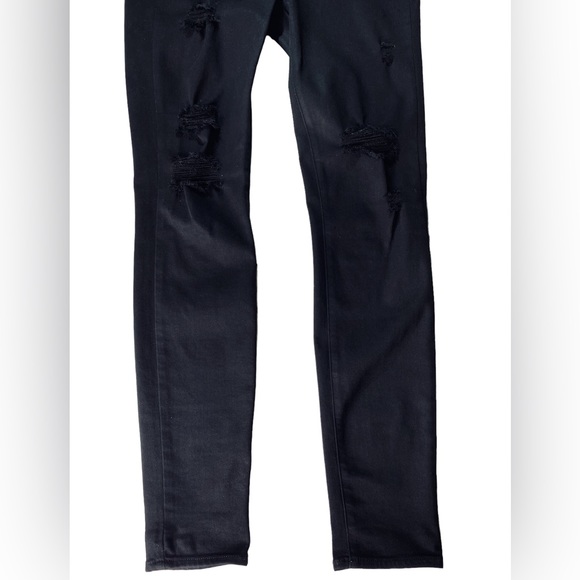 PAIGE - Verdugo Ultra Skinny Black Denim Jeans - Size 30 - Picture 13 of 15